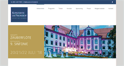 Desktop Screenshot of konzerteimfronhof.de